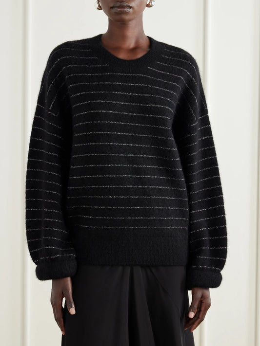 ISABEL MARANT Stacy Striped Embellished Sweater