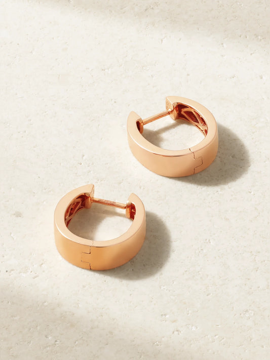 Small Meryl 18-karat Rose Gold Hoop Earrings