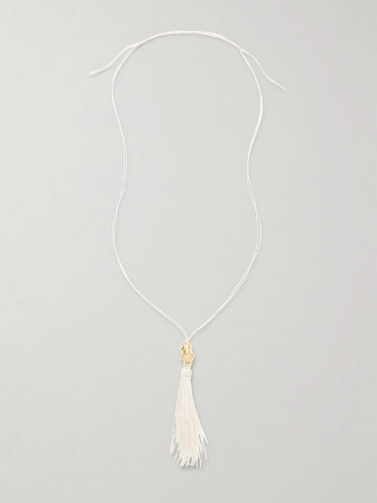Alighieri Melody Cord And Gold-plated Necklace