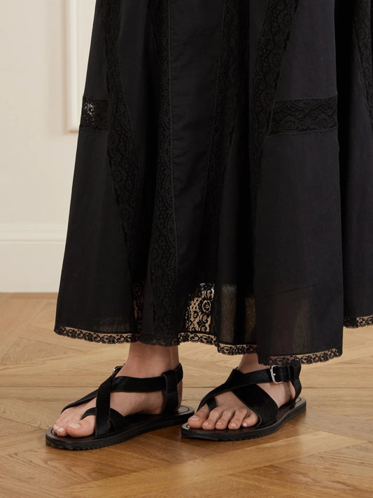 A Emery Ora Pony Hair Sandals
