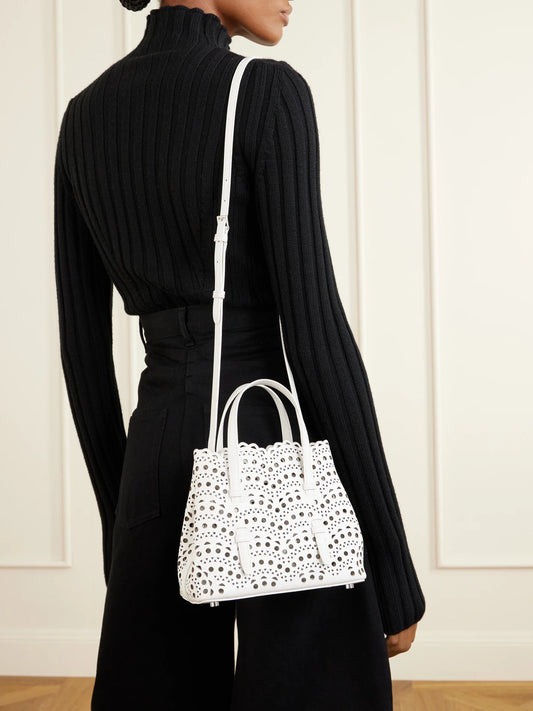 Mina 20 Laser-cut Leather Tote