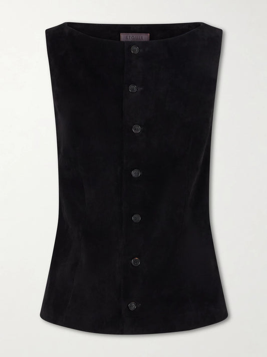 Mae Suede Vest