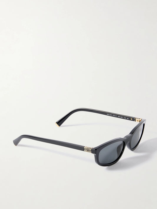 Miu Miu Eyewear Oval-frame Acetate Sunglasses