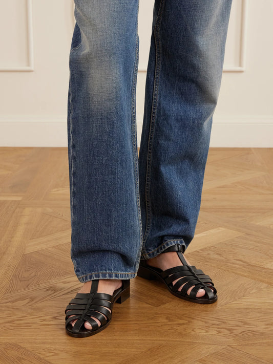 The Row Phoebe Leather Sandals