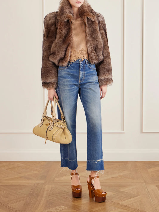 Paddington Suede Shoulder Bag