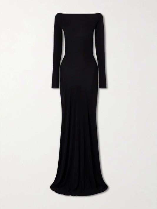 Alex Perry Open-back Jersey Gown