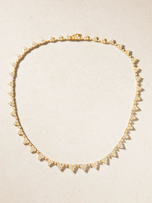 Eternity 18-karat Gold Diamond Choker