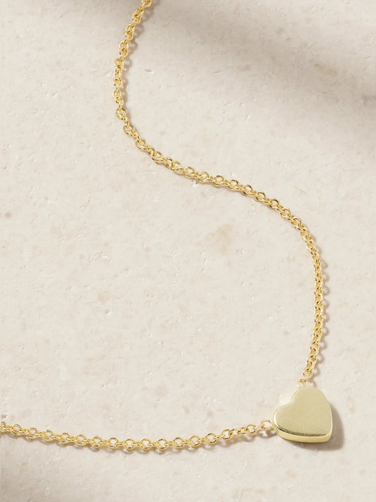 Mini Heart 18-karat Gold Necklace
