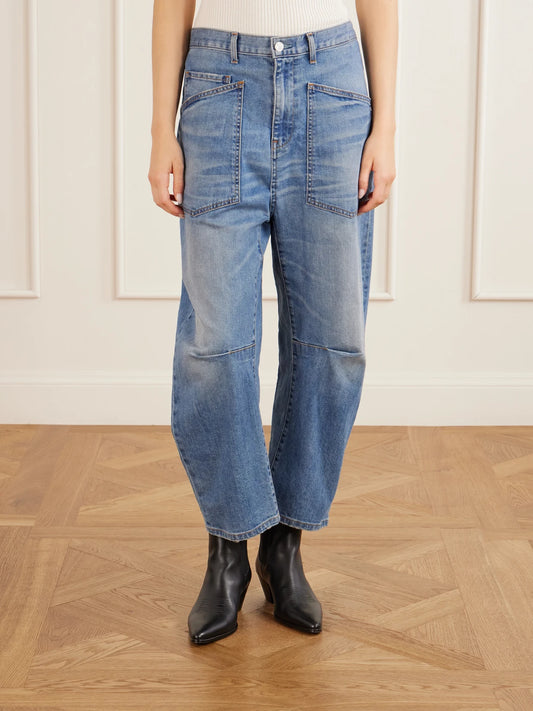 Nili Lotan Shon Boyfriend Tapered Jeans