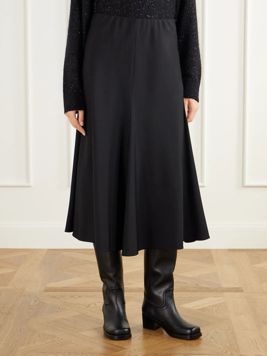 Brunello Cucinelli Wool-blend Flannel Midi Skirt