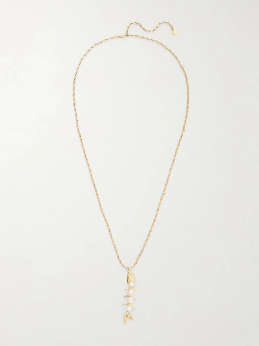 ALÉMAIS Calypso Gold-tone And Pearl Necklace