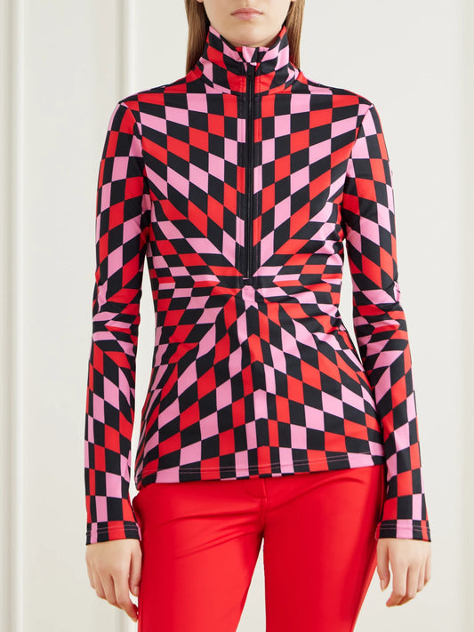 Goldbergh Chesu Printed Stretch-jersey Ski Top