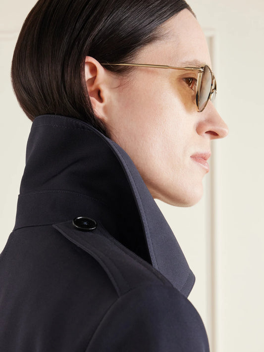 Oliver Peoples + Jil Sander Aviator-style Gold-tone Titanium Sunglasses