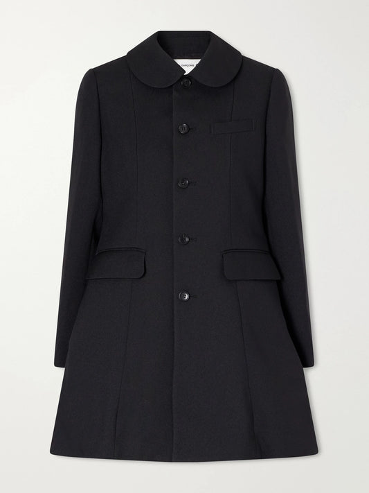 Comme des Garçons GIRL Tulle-trimmed Gabardine Coat