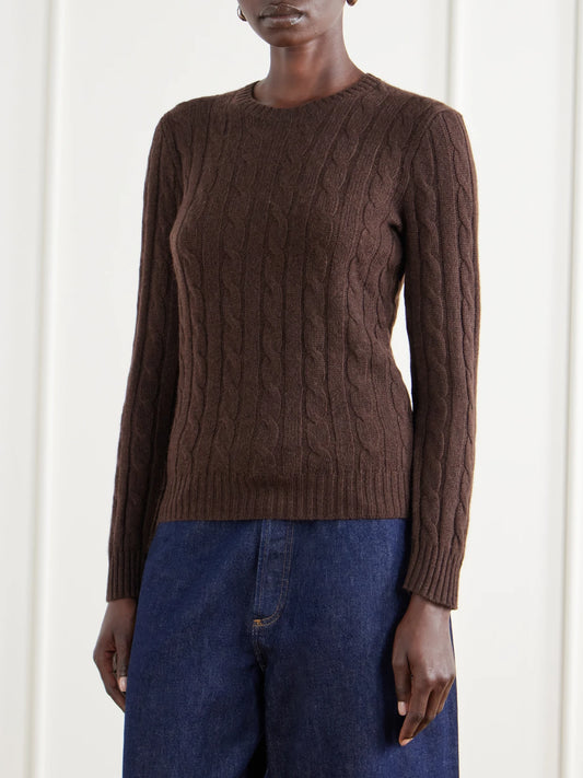 Polo Ralph Lauren Julianna Cable-knit Cashmere Sweater