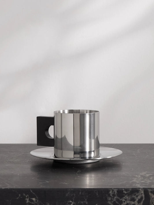 LOUISE + Sophia Roe S. r. Collection Stainless Steel Cup And Saucer Set