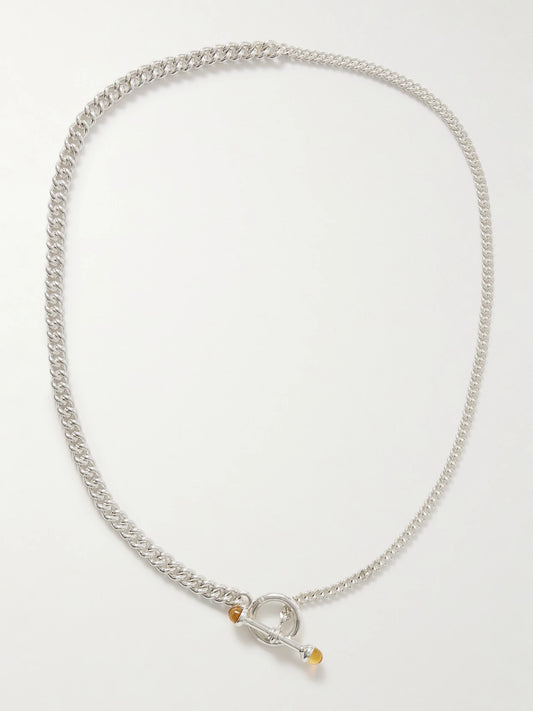 Scout Barbell Sterling Silver Citrine Necklace