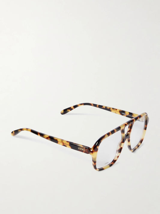 Aviator-style Tortoiseshell Acetate Optical Glasses