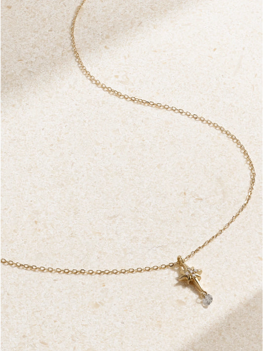 North Star 18-karat Gold Diamond Necklace