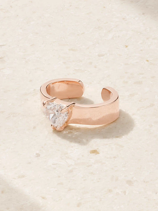 18-karat Rose Gold Diamond Ear Cuff