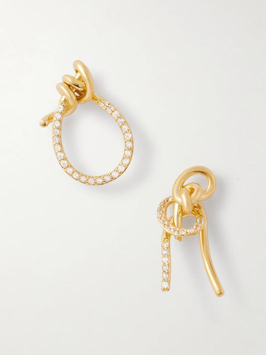 Notsobig Thread Ii Recycled Gold Vermeil Topaz Earrings