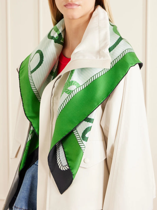 LOEWE Printed Silk Scarf