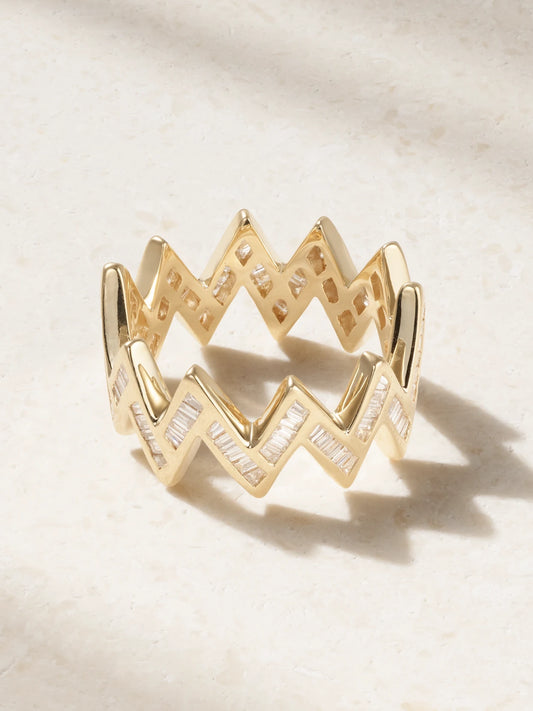 Creo 14-karat Gold Diamond Ring