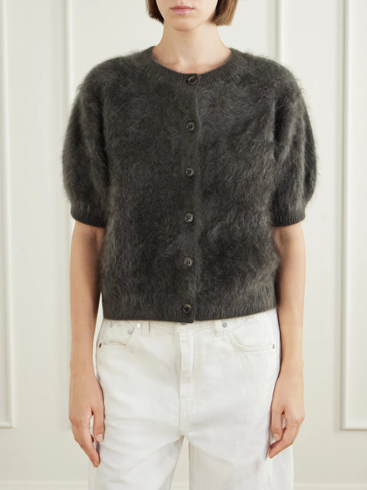 LISA YANG Lucianne Brushed Cashmere Cardigan