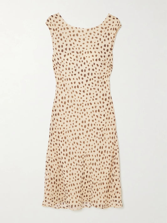 Leo Cheetah-print Silk-georgette Mini Dress