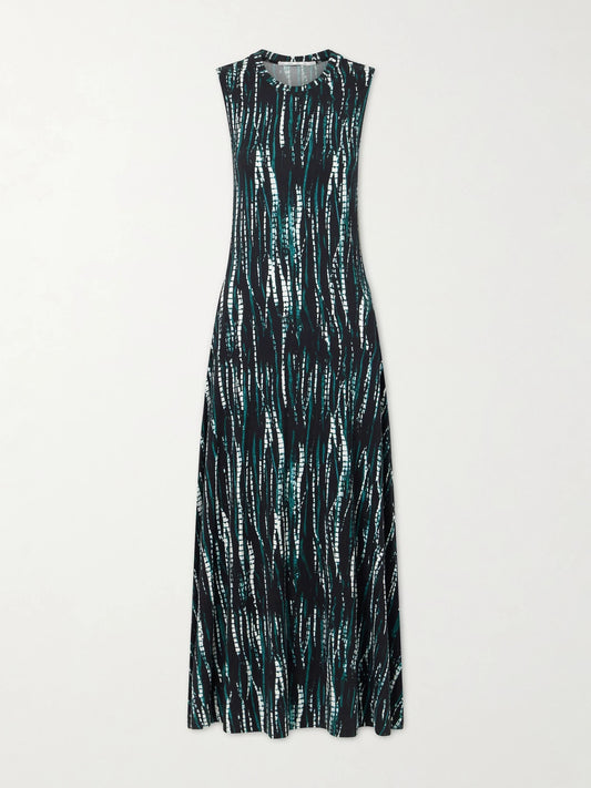 Jordyn Printed Jersey Midi Dress