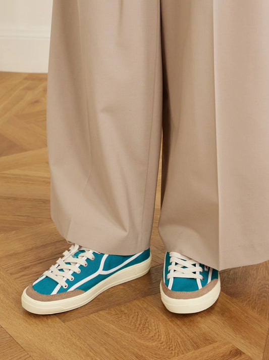 Autry Windscape Low Suede-trimmed Canvas Sneakers