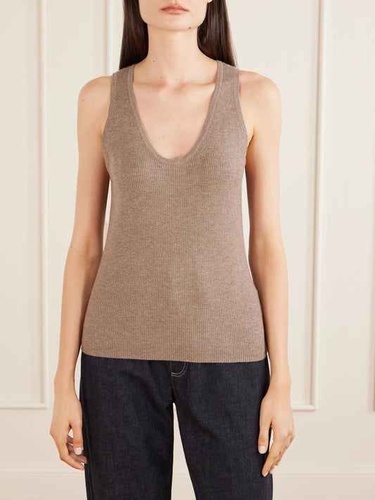 Ribbed-knit Tank
