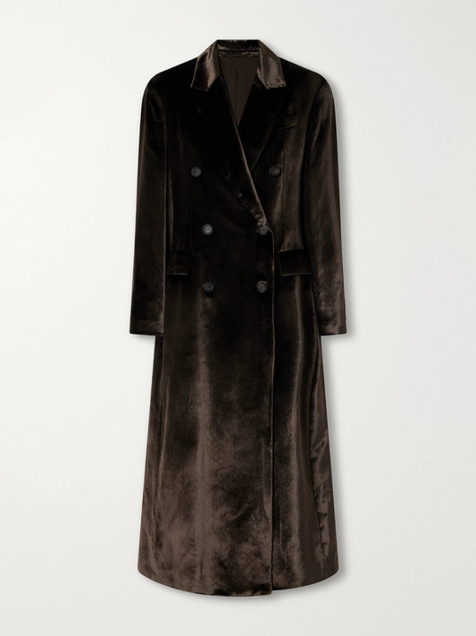 Brunello Cucinelli Double-breasted Velvet Coat