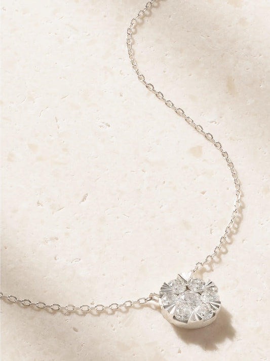 Persée 18-karat White Gold Diamond Necklace