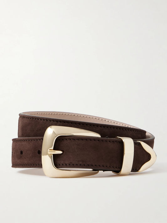 KHAITE Benny Suede Belt