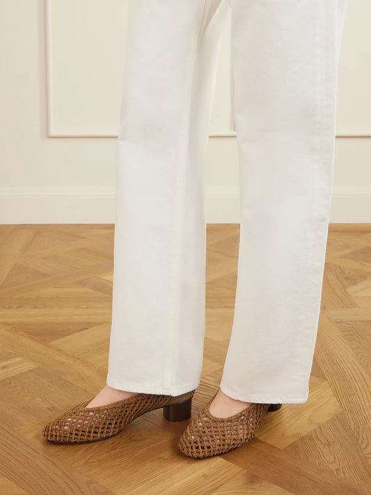 Woven 40 Suede Pumps