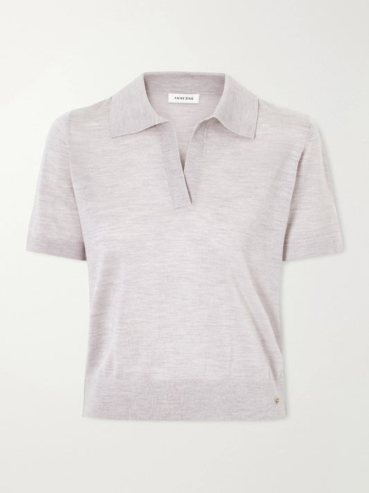 Moni Wool And Cashmere-blend Polo Sweater