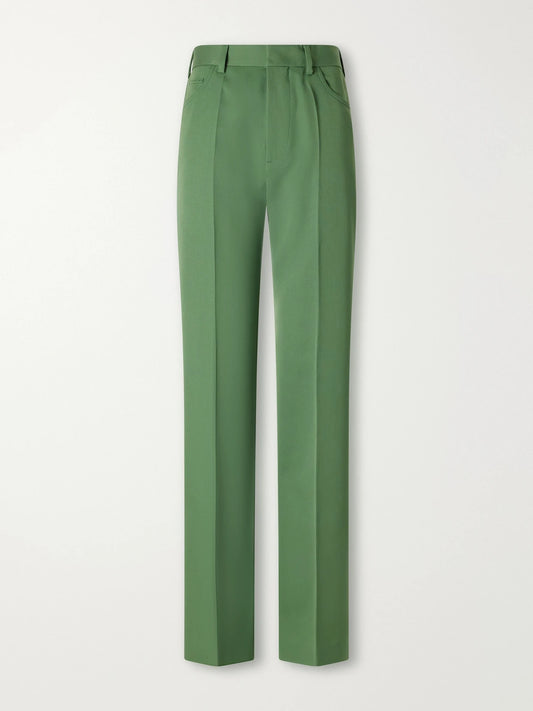 Marni Wool-gabardine Low-rise Straight-leg Pants