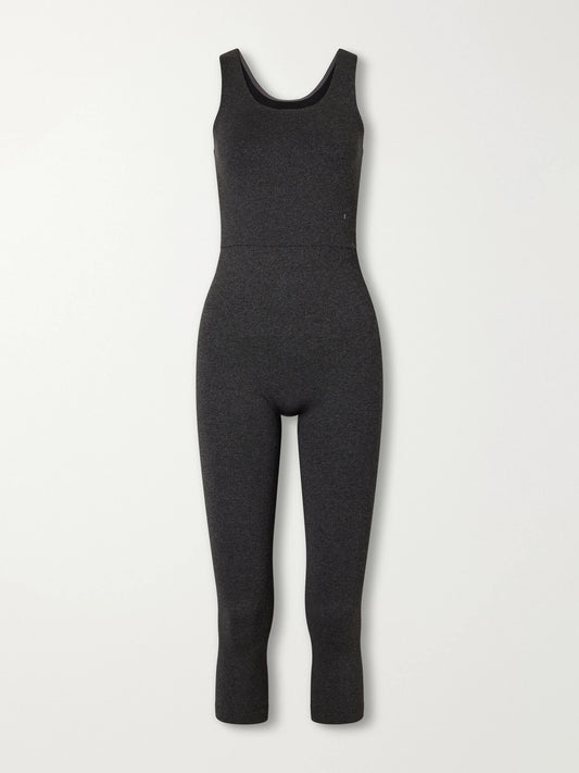 ON Studio Ribbed Stretch-knit Leotard