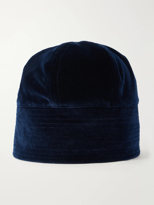 Les Vacances D'Irina Cotton-velvet Sailor Hat