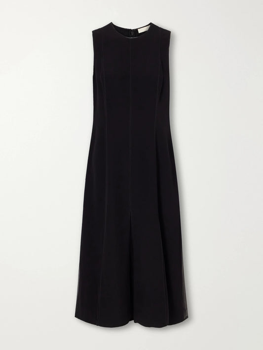 Ulla Johnson Laure Crepe And Chiffon Midi Dress