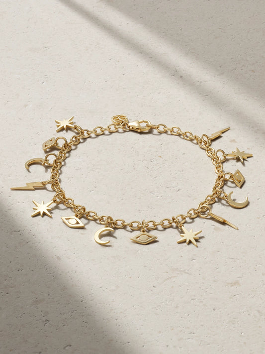 Fringe 14-karat Gold Bracelet