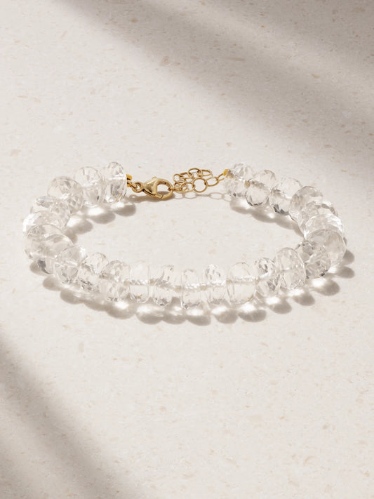 Oracle Large Gold Quartz Bracelet