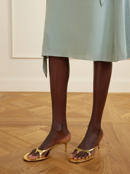 60 Metallic Patent-leather Sandals