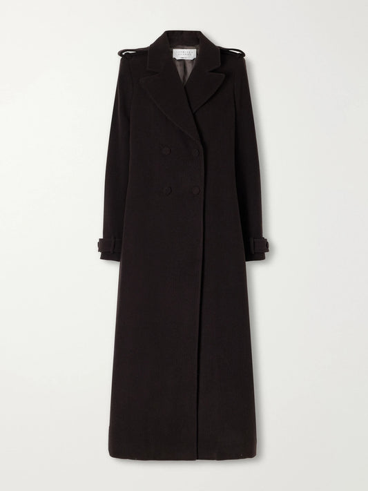 Gabriela Hearst Houstt Double-breasted Cashmere-corduroy Coat