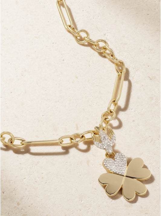 FoundRae 18-karat Gold Diamond Pendant Necklace