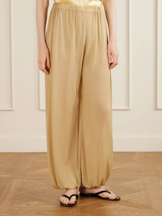 AFLALO Lolana Satin-jersey Balloon Pants