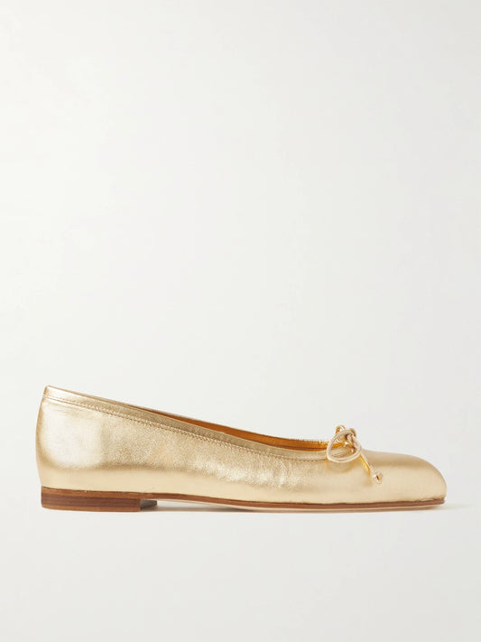Veralli Metallic Leather Ballet Flats