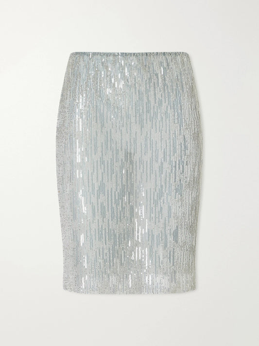 Ilkyaz Ozel Ani Crystals Embellished Mini Skirt
