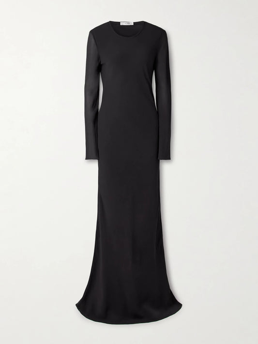 Merita Silk-georgette Gown